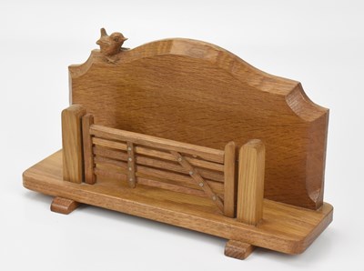 Lot 23 - Robert 'Bob' 'Wrenman' Hunter; a carved oak...
