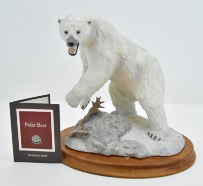 Lot 133 - FRANKLIN MINT; a collector's hand painted on...
