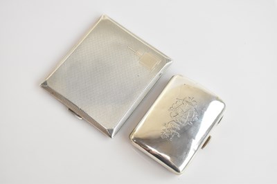 Lot 329 - A George VI Art Deco hallmarked silver...