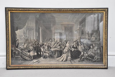 Lot 2265 - A large Victorian black and white engraving,...
