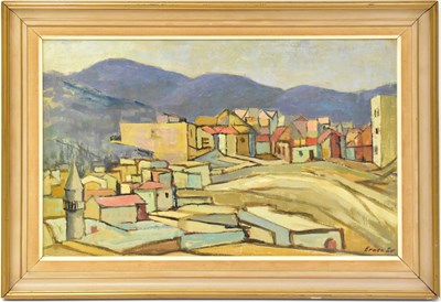 Lot 495 - ZVI EHRMAN (Polish, 1903-1993); oil on board,...