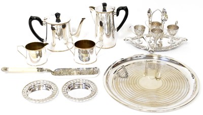 Lot 682 - A collection of silver-plated wares to include...