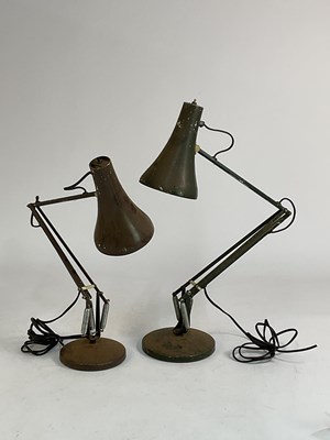 Lot 564 - ANGLEPOISE; a pair of model 90 adjustable desk...