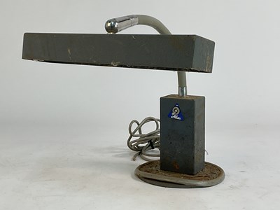 Lot 566 - P W ALLEN; an industrial mid 20th century desk...