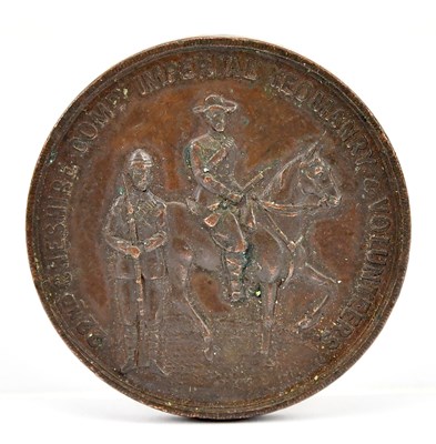 Lot 1142 - CHESHIRE MILITARIA INTEREST; a bronze...