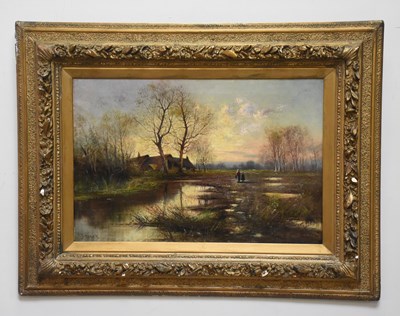 Lot 1626 - I MUNDY; oil on canvas, rural scene, signed...