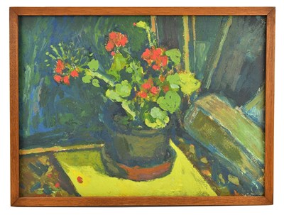 Lot 165 - JAKE ATTREE; oil on canvas, ‘Geranium’, 30 x...