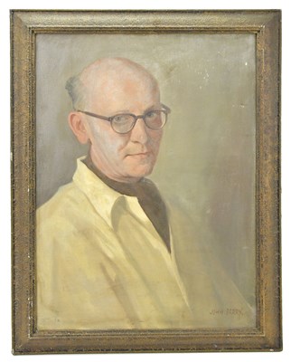 Lot 1673 - JOHN BERRY; oil on canvas, portrait of a...