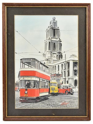 Lot 1531 - GEORGE SIDNEY COOPER; gouache, Stockport,...
