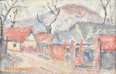 Lot 1716 - GYULA DUDAS (born 1929); oil on board, ‘Strada...