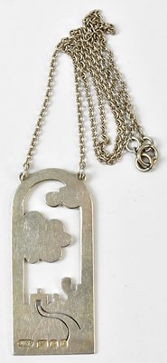 Lot 797 - JAMES W. POTTER; a hallmarked silver pendant...