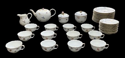 Lot 732 - MEISSEN; a part twelve setting Continental...