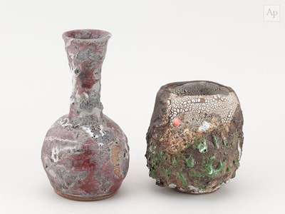 Lot 13 - AKI MORIUCHI (born 1947); a stoneware bottle...