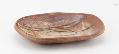Lot 422 - Wenford Bridge Pottery; a rectangular...
