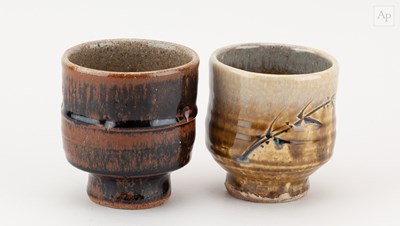 Lot 296 - JIM MALONE (born 1946); a stoneware yunomi...