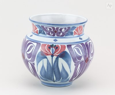 Lot 365 - LAURENCE McGOWAN (born 1942); a Maiolica style...