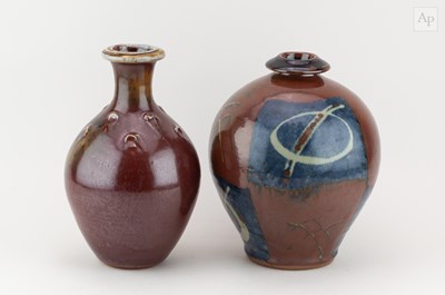 Lot 309 - JOHN JELFS (born 1946); a stoneware bottle...