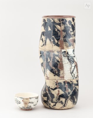 Lot 394 - MARTIN MOHWALD (born 1954); a tall altered...