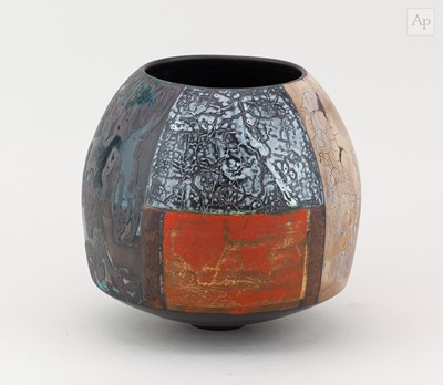 Lot 649 - TONY LAVERICK (born 1961); a black porcelain...
