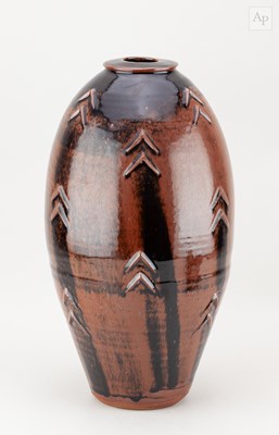 Lot 510 - PHIL ROGERS (1951-2020); a tall stoneware...