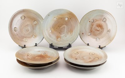Lot 512 - PHIL ROGERS (1951-2020); seven salt glazed...