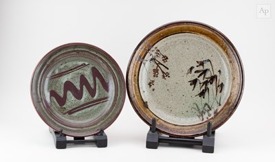 Lot 224 - FRANK SMITH (1927-1994); a stoneware charger...