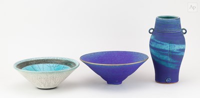 Lot 603 - SIMON SHAW (born 1961); a stoneware lugged...