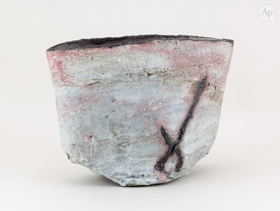 Lot 381 - MARGARET CURTIS (born 1955); a large flattened...