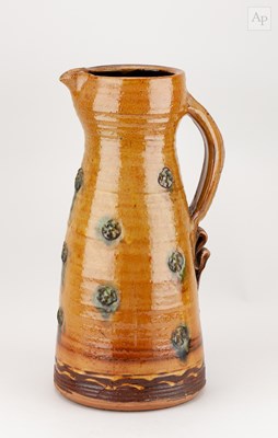 Lot 139 - CLIVE BOWEN (born 1943); a large slipware jug...