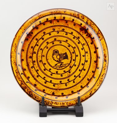 Lot 250 - HANNAH McANDREW (born 1977); a large slipware...