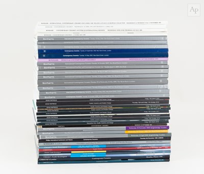 Lot 703 - A collection of auction catalogues on studio...