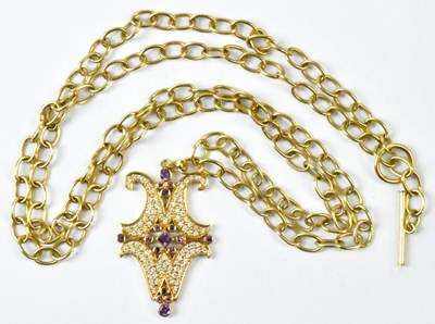 Lot 811 - MATTHEW WILLIAMSON; an 18ct yellow gold...