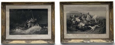 Lot 355 - Two 18th/19th century black and white...