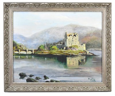 Lot 1714 - DUDLEY COOK; oil on canvas, Donan Castle,...