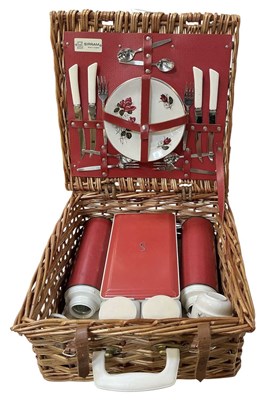 Lot 502 - HAWKER MARRIS; a mid century wicker basket...
