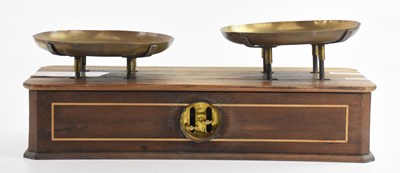 Lot 368 - A set of late 19th century shop scales, length...