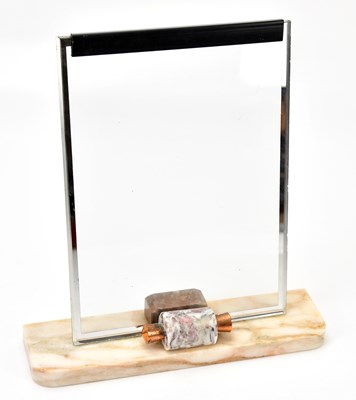 Lot 461 - An Art Deco photo frame, with marble base,...