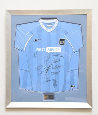 Lot 762 - MANCHESTER CITY FC; a signed 2003/04 replica...
