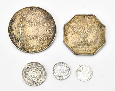 Lot 623 - A Louis Philippe I 1819 token, three further...