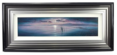 Lot 1559 - ANDREW GRANT KURTIS; oil on board, 'Moonlit...