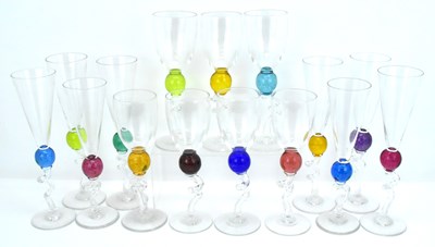 Lot 267 - BOB CROOKS GLASS (born 1965); fifteen one-off...