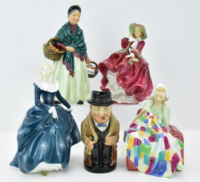 Lot 106 - ROYAL DOULTON; four figurines comprising 'The...