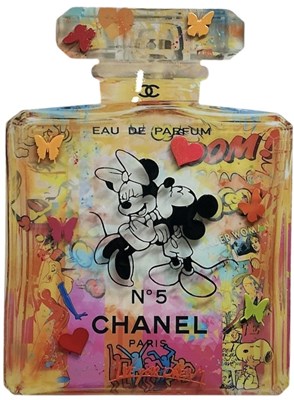 Lot 257 - URI DUSHY; mixed media on aluminium, 'Chanel',...