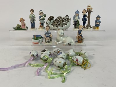 Lot 207 - ROYAL COPENHAGEN; a quantity of porcelain...