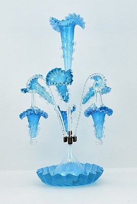 Lot 191 - A large impressive Victorian blue and clear...