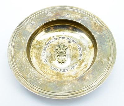 Lot 686 - A hallmarked silver pin dish to celebrate the...