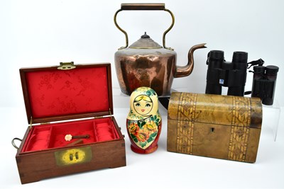 Lot 223 - Various mixed collectibles including a copper...