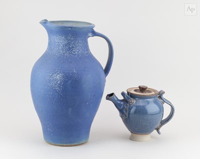 Lot 172 - DAVID BACKHOUSE; a large stoneware jug covered...