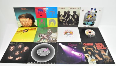 Lot 404 - QUEEN; eleven albums including 'Queen II'...
