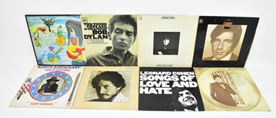 Lot 393 - LEONARD COHEN; eight albums, four by Leonard...